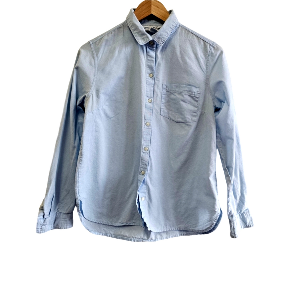 Long-Sleeve Pocket Oxford Shirt for Boys / Girls Private School